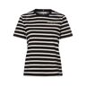 Tommy Hilfiger T-Shirt Damen Baumwolle Rundhals gestreift, marine