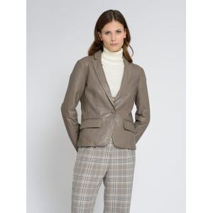 Maze Lederblazer Damen, taupe