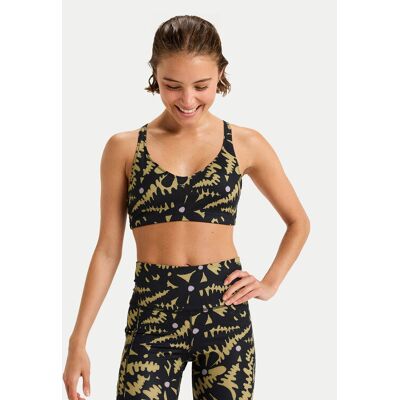 Roxy Sport-BH Heart Into It Pt ERJKT04012 Schwarz XXL female Roxy Sport-BH Heart Into It Pt ERJKT04012 Schwarz XXL female