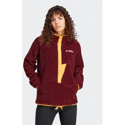 adidas Fleecejacke Terrex XPLORIC High-Pile-Fleece IN3105 Dunkelrot Regular Fit M female adidas Fleecejacke Terrex XPLORIC High-Pile-Fleece IN3105 Dunkelrot Regular Fit M female