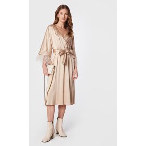 Peserico Coctailkleid E02798A00A Beige Regular Fit 44 female