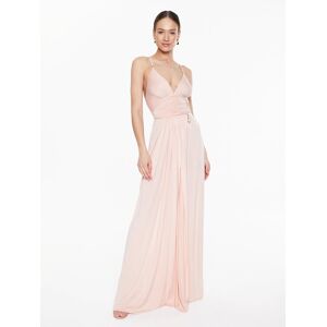 Elisabetta Franchi Abendkleid AB-430-32E2-V700 Rosa Regular Fit 46 female