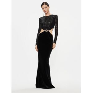 Elisabetta Franchi Abendkleid AB-512-37E2-V650 Schwarz Regular Fit 42 female