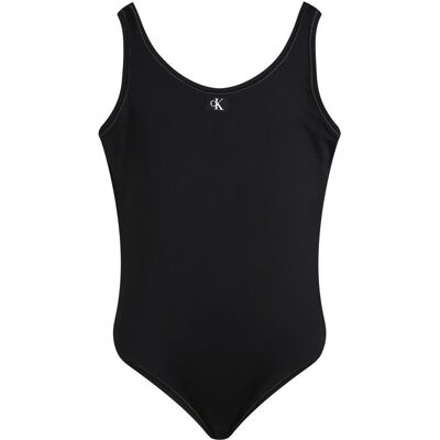 Calvin Klein Swimwear Badeanzug KY0KY00099 Schwarz 10_12Y female Calvin Klein Swimwear Badeanzug KY0KY00099 Schwarz 10_12Y female