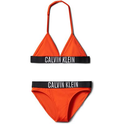Calvin Klein Swimwear Badeanzug KY0KY00090 Orange 14_16Y female Calvin Klein Swimwear Badeanzug KY0KY00090 Orange 14_16Y female