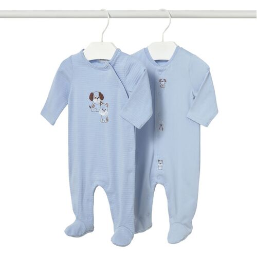 Mayoral Babystrampler-Set 1720 Himmelblau Regular Fit 0_1M male