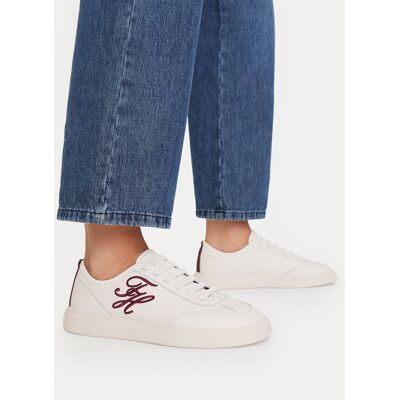 Tommy Hilfiger Sneakers Th Icon Court Script Premium FW0FW09604 Creme 38 female Tommy Hilfiger Sneakers Th Icon Court Script Premium FW0FW09604 Creme 38 female