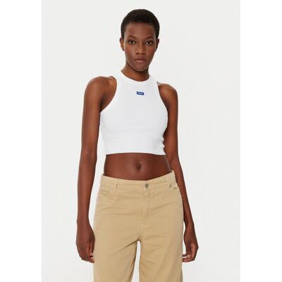HUGO Top Baby 50511450 Weiß Slim Fit XXL female HUGO Top Baby 50511450 Weiß Slim Fit XXL female
