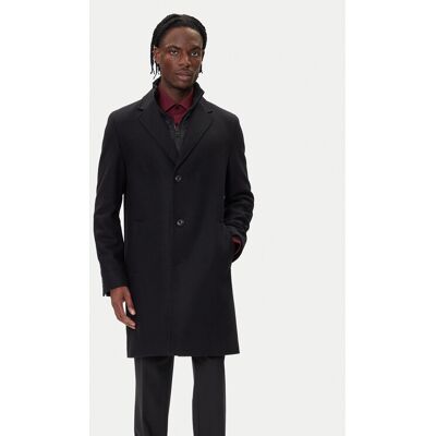HUGO Wollmantel Milogan2541 50546546 Schwarz Regular Fit 56 male HUGO Wollmantel Milogan2541 50546546 Schwarz Regular Fit 56 male