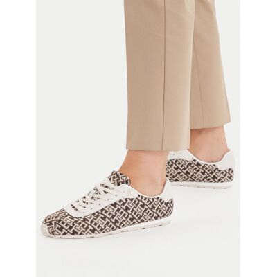 Tommy Hilfiger Sneakers Bella Monogram Sneaker FW0FW09523 Braun 41 female Tommy Hilfiger Sneakers Bella Monogram Sneaker FW0FW09523 Braun 41 female