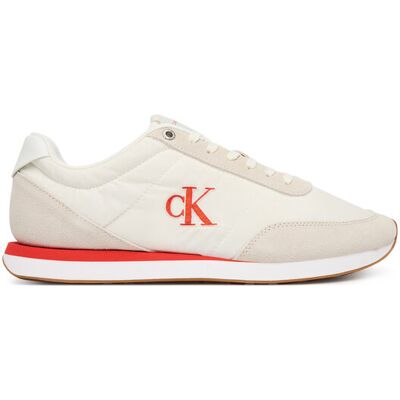 Calvin Klein Jeans Sneakers Retro Runner Ess Mix Mat YM0YM01361 Beige 45 male Calvin Klein Jeans Sneakers Retro Runner Ess Mix Mat YM0YM01361 Beige 45 male