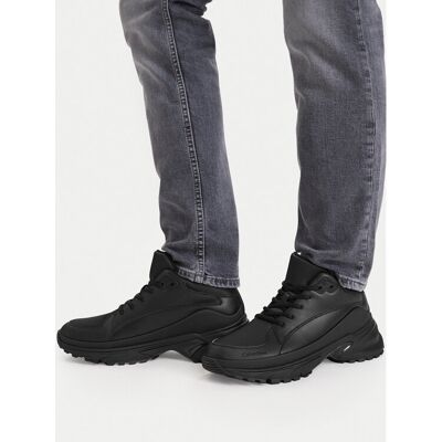 Calvin Klein Sneakers Hike Runner Mid Laceup Tech Mix YM0YM01418 Schwarz 45 male Calvin Klein Sneakers Hike Runner Mid Laceup Tech Mix YM0YM01418 Schwarz 45 male