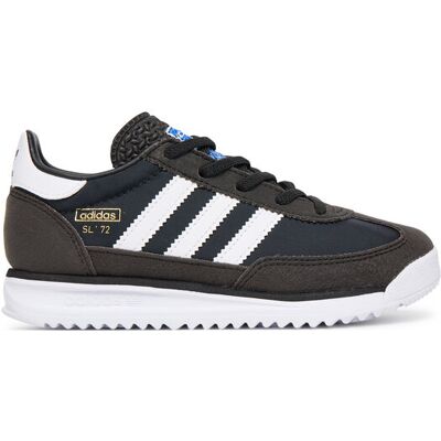 adidas Kinder SL 72 RS mit Elastischen Schnürsenkeln - Schwarz - Schuhe adidas Kinder SL 72 RS mit Elastischen Schnürsenkeln - Schwarz - Schuhe