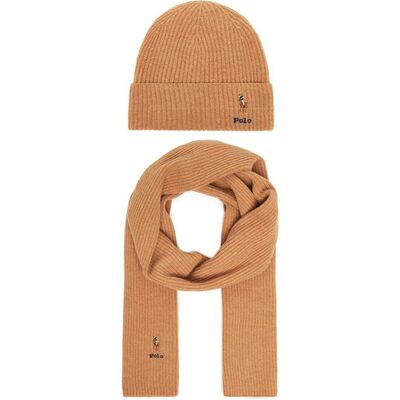 Polo Ralph Lauren Set Schal und Mütze 455981430002 Braun NOSIZE female Polo Ralph Lauren Set Schal und Mütze 455981430002 Braun NOSIZE female