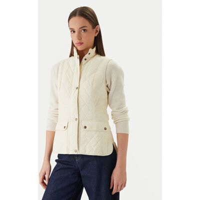 Barbour Bodywarmer Otteburn GI0003CR31 Écru Regular Fit 12 female Barbour Bodywarmer Otteburn GI0003CR31 Écru Regular Fit 12 female