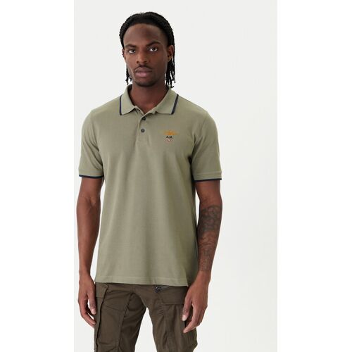 Aeronautica Militare Poloshirt 261PO1308UP00082 Grün Regular Fit XXL male