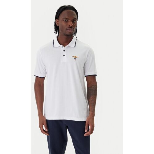Aeronautica Militare Poloshirt 261PO1308UP00082 Weiß Regular Fit M male