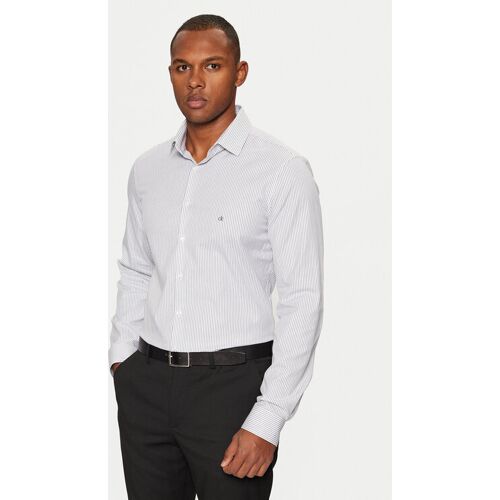 Calvin Klein Hemd K10K113865 Weiß Slim Fit 39 male
