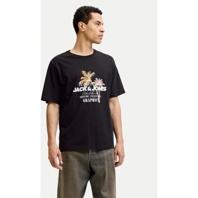 Jack & Jones T-Shirt Gradient Print 12288094 Schwarz Regular Fit L male Jack & Jones T-Shirt Gradient Print 12288094 Schwarz Regular Fit L male