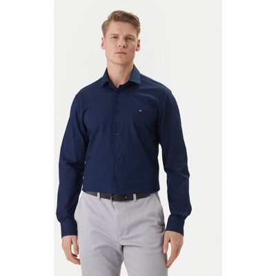 Tommy Hilfiger Hemd MW0MW38347 Dunkelblau Slim Fit 46 male Tommy Hilfiger Hemd MW0MW38347 Dunkelblau Slim Fit 46 male