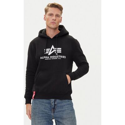 Alpha Industries Sweatshirt Basic 178312 Schwarz Regular Fit L male Alpha Industries Sweatshirt Basic 178312 Schwarz Regular Fit L male