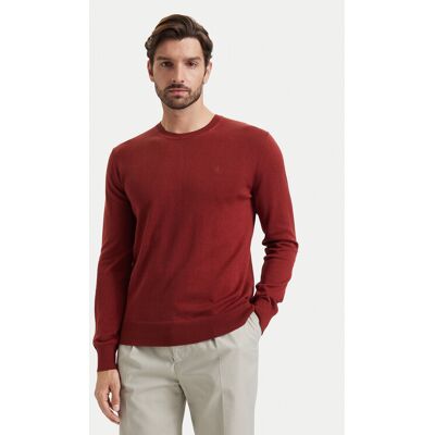 Calvin Klein Pullover LV040BM343 Dunkelrot Regular Fit 2XL male Calvin Klein Pullover LV040BM343 Dunkelrot Regular Fit 2XL male