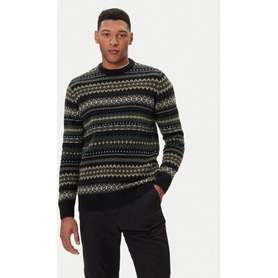 Barbour Pullover Case Fair MKN1027BK52 Schwarz Regular Fit XL male Barbour Pullover Case Fair MKN1027BK52 Schwarz Regular Fit XL male