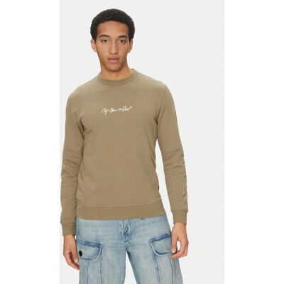 G-Star Raw Sweatshirt G-Script D26407-D257 6057 Khakifarben Regular Fit XXL male G-Star Raw Sweatshirt G-Script D26407-D257 6057 Khakifarben Regular Fit XXL male