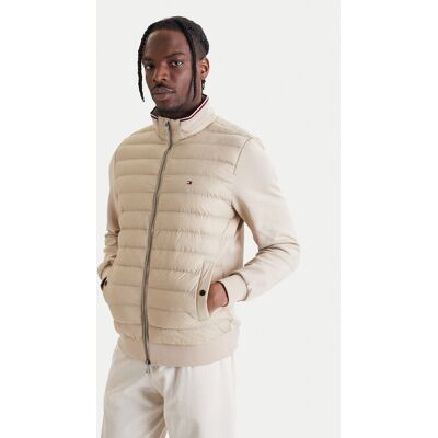 Tommy Hilfiger Übergangsjacke Mix Media Ess MW0MW41329 Beige Regular Fit L male Tommy Hilfiger Übergangsjacke Mix Media Ess MW0MW41329 Beige Regular Fit L male