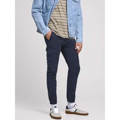 Jack & Jones Stoffhose Paul 12169582 Dunkelblau Tapered Fit 30_34 male Jack & Jones Stoffhose Paul 12169582 Dunkelblau Tapered Fit 30_34 male