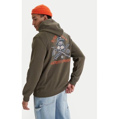 Element Sweatshirt Timber Hobos Po ELYSF00314 Khakifarben Regular Fit L male Element Sweatshirt Timber Hobos Po ELYSF00314 Khakifarben Regular Fit L male