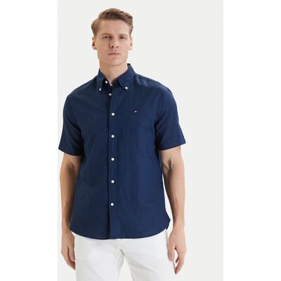 Tommy Hilfiger Hemd MW0MW42450 Dunkelblau Regular Fit L male Tommy Hilfiger Hemd MW0MW42450 Dunkelblau Regular Fit L male