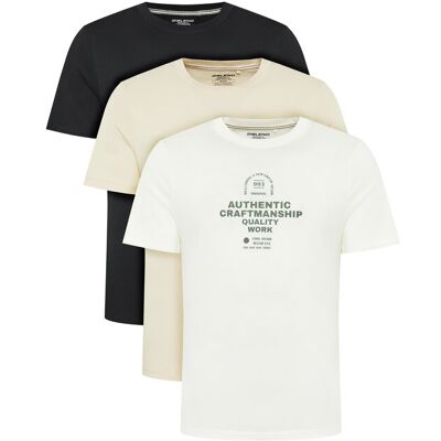 Blend T-Shirt-Set Bhjesper 20718778 Bunt Regular Fit XL male Blend T-Shirt-Set Bhjesper 20718778 Bunt Regular Fit XL male
