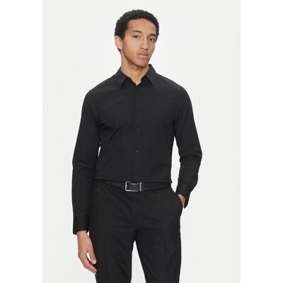 Calvin Klein Hemd LV04LB145G Schwarz Slim Fit M male Calvin Klein Hemd LV04LB145G Schwarz Slim Fit M male