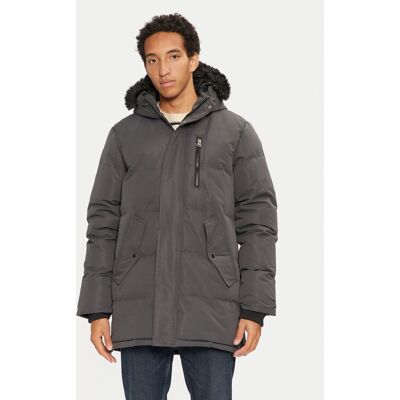 Brave Soul Daunenjacke MJK-COLNEGREY Grau Regular Fit M male Brave Soul Daunenjacke MJK-COLNEGREY Grau Regular Fit M male
