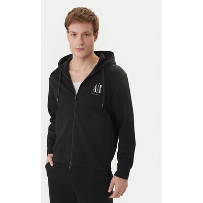 Armani Exchange Sweatshirt XM000371 AF10818 UC001 Schwarz Regular Fit L male Armani Exchange Sweatshirt XM000371 AF10818 UC001 Schwarz Regular Fit L male
