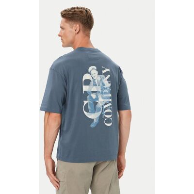 C.P. Company T-Shirt 21CMTS209A110579W Blau Comfort Fit M male C.P. Company T-Shirt 21CMTS209A110579W Blau Comfort Fit M male