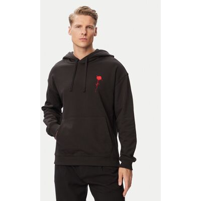 HUGO Sweatshirt Diflow 50574451 Schwarz Relaxed Fit XS male HUGO Sweatshirt Diflow 50574451 Schwarz Relaxed Fit XS male