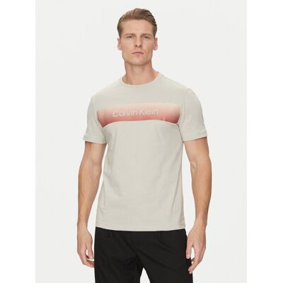 Calvin Klein T-Shirt Linear Ombre K10K114163 Grau Regular Fit M male Calvin Klein T-Shirt Linear Ombre K10K114163 Grau Regular Fit M male