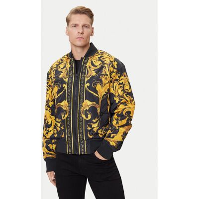 Versace Jeans Couture Bomberjacke 79GASD07 CQ20D Schwarz Regular Fit 48 male Versace Jeans Couture Bomberjacke 79GASD07 CQ20D Schwarz Regular Fit 48 male