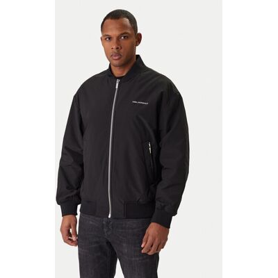 KARL LAGERFELD Bomberjacke 505005 561533 Schwarz Regular Fit 56 male KARL LAGERFELD Bomberjacke 505005 561533 Schwarz Regular Fit 56 male