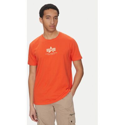 Alpha Industries T-Shirt Basic 118533 Orange Regular Fit M male Alpha Industries T-Shirt Basic 118533 Orange Regular Fit M male