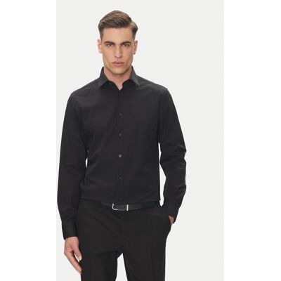 Calvin Klein Hemd Essential LV019EU001 Schwarz Regular Fit 40 male Calvin Klein Hemd Essential LV019EU001 Schwarz Regular Fit 40 male