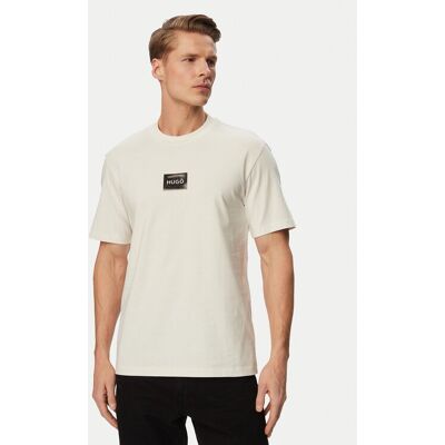 HUGO T-Shirt Dumeon 50557445 Creme Regular Fit M male HUGO T-Shirt Dumeon 50557445 Creme Regular Fit M male
