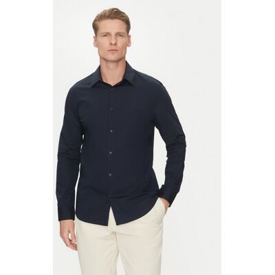 Calvin Klein Hemd LV04LB145G Dunkelblau Slim Fit XS male Calvin Klein Hemd LV04LB145G Dunkelblau Slim Fit XS male