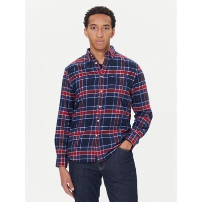 Tommy Hilfiger Hemd Hero MW0MW40473 Dunkelblau Regular Fit L male Tommy Hilfiger Hemd Hero MW0MW40473 Dunkelblau Regular Fit L male