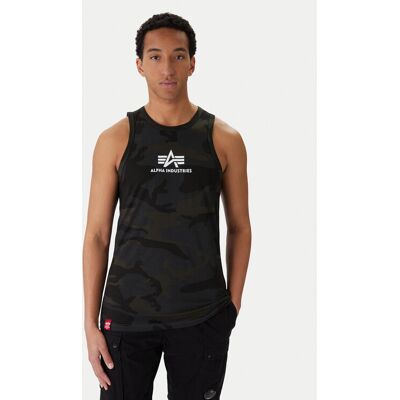 Alpha Industries Tank-Top Basci Camo 126566C Grau Regular Fit M male Alpha Industries Tank-Top Basci Camo 126566C Grau Regular Fit M male