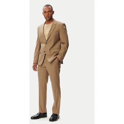 HUGO Anzug Henry-Getlin253X 50567894 Dunkelbeige Slim Fit 56 male HUGO Anzug Henry-Getlin253X 50567894 Dunkelbeige Slim Fit 56 male