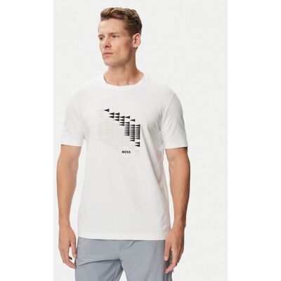 BOSS T-Shirt Network Flag 50566853 Weiß Regular Fit S male BOSS T-Shirt Network Flag 50566853 Weiß Regular Fit S male