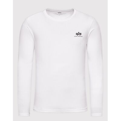 Alpha Industries Longsleeve Basic Small Logo 198517 Weiß Regular Fit S male Alpha Industries Longsleeve Basic Small Logo 198517 Weiß Regular Fit S male